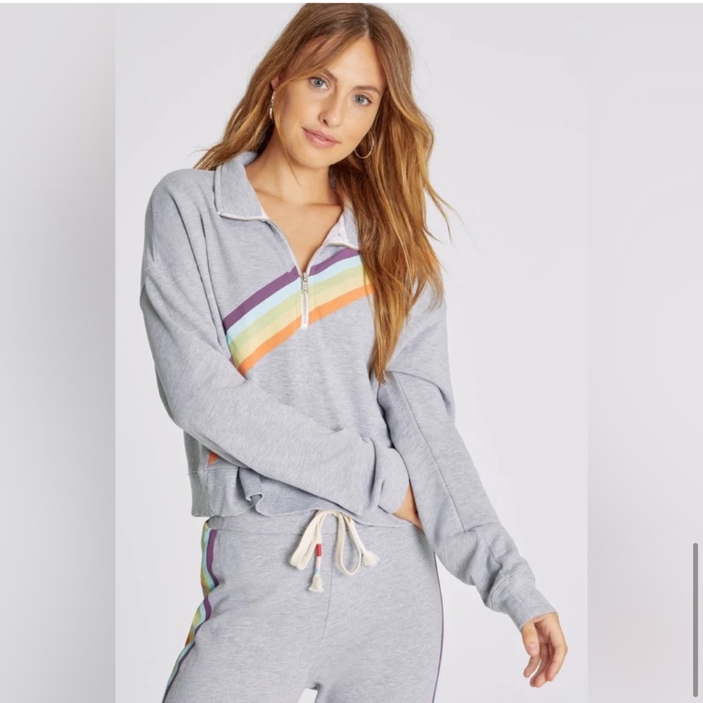 Wildfox Rainbow Stripe Matching Set!!! Size Xsmall - image 8
